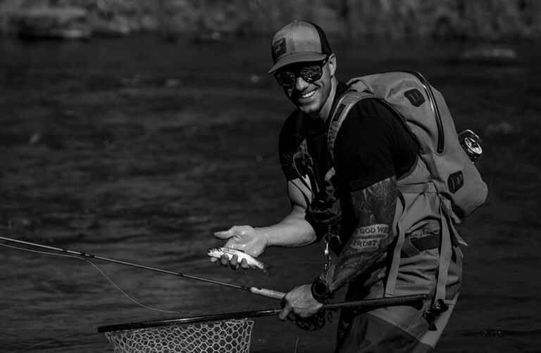 Jake Dalton of HAViK with a huge fish