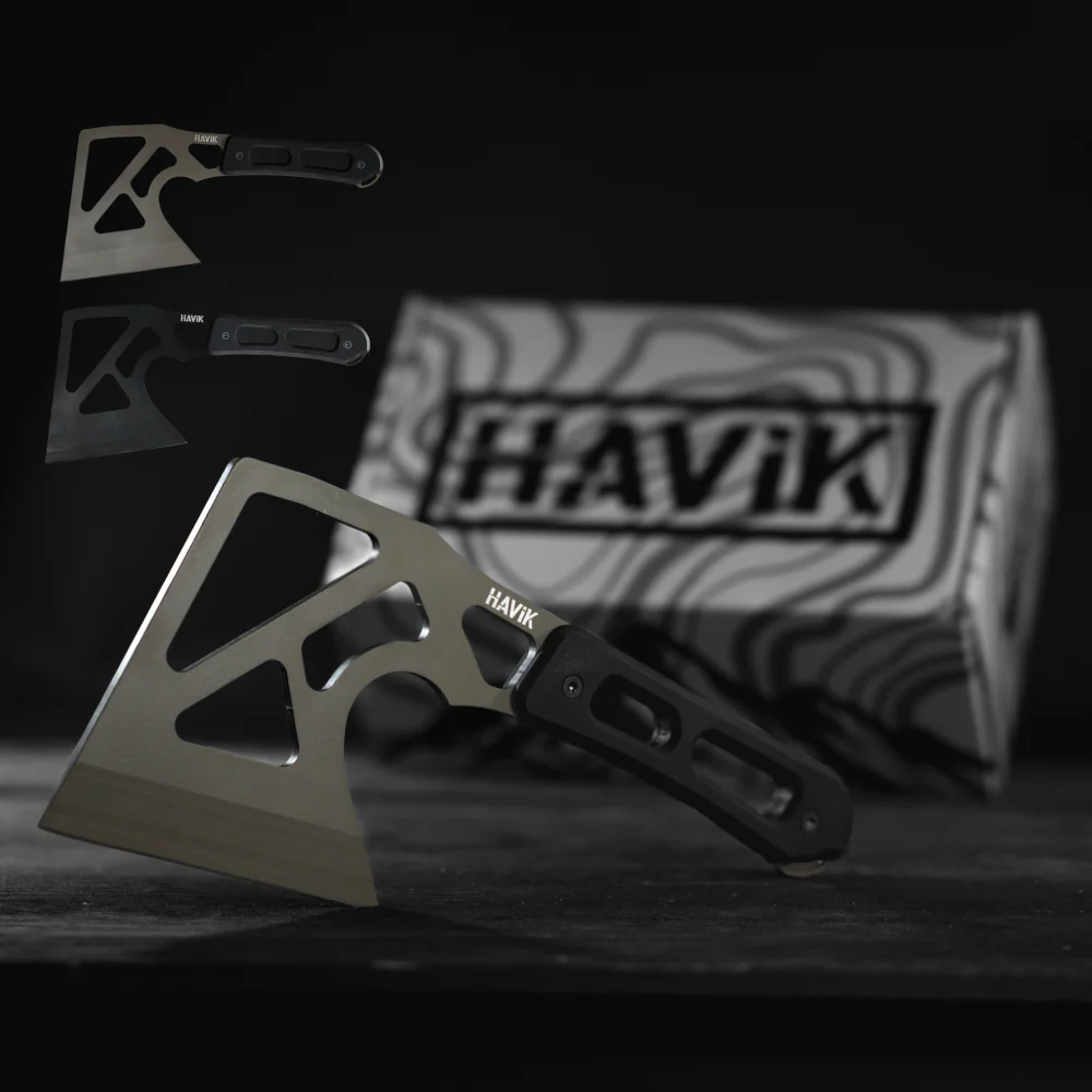 Sierra Hatchet with a HAViK box behind it