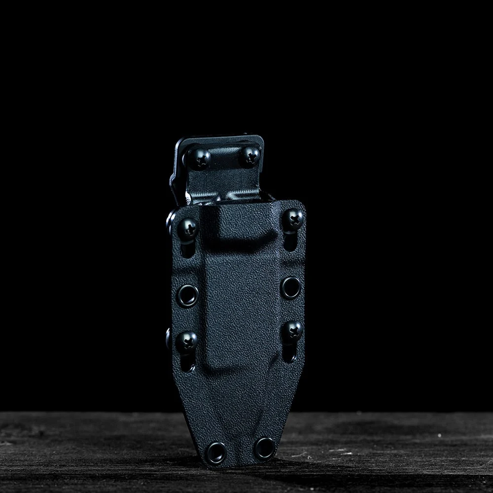 Black Kydex knife sheath